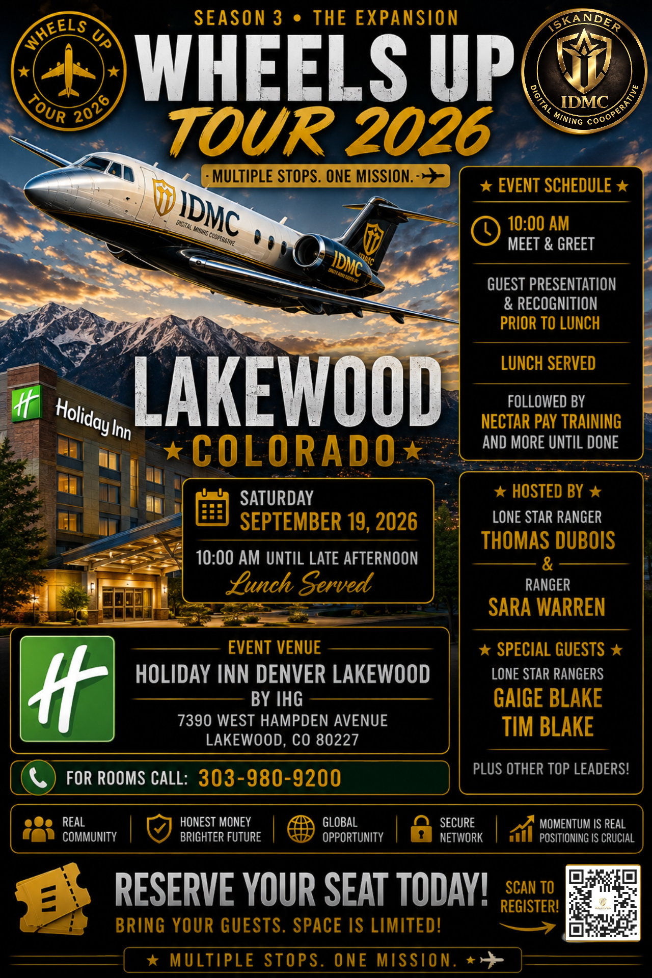 Lakewood Colorado event flyer