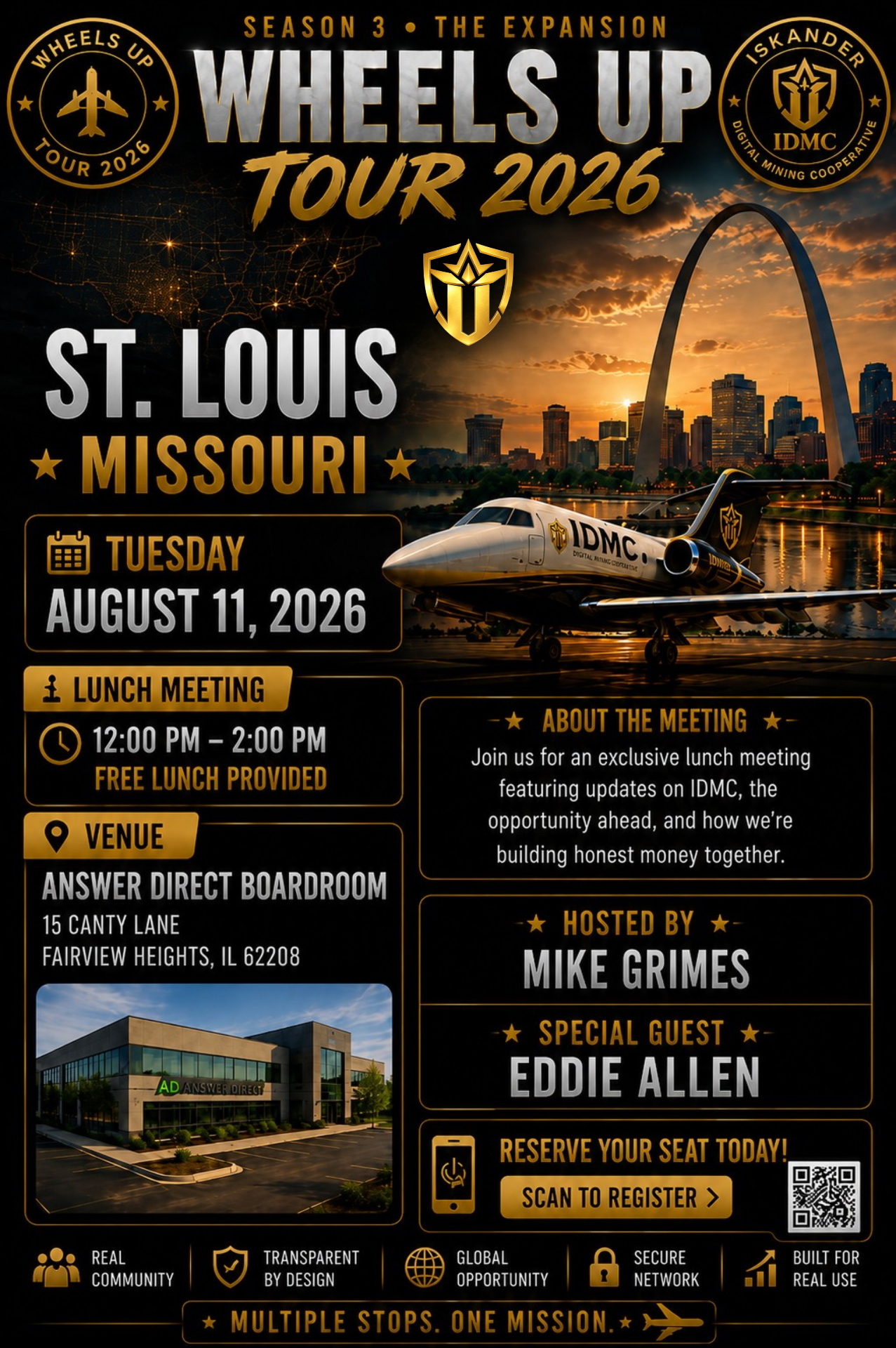 St. Louis Missouri event flyer