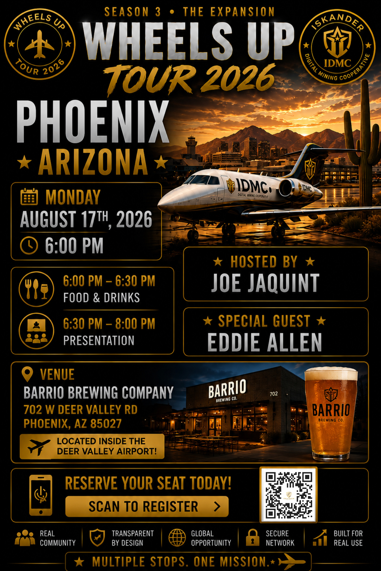 Phoenix Arizona event flyer