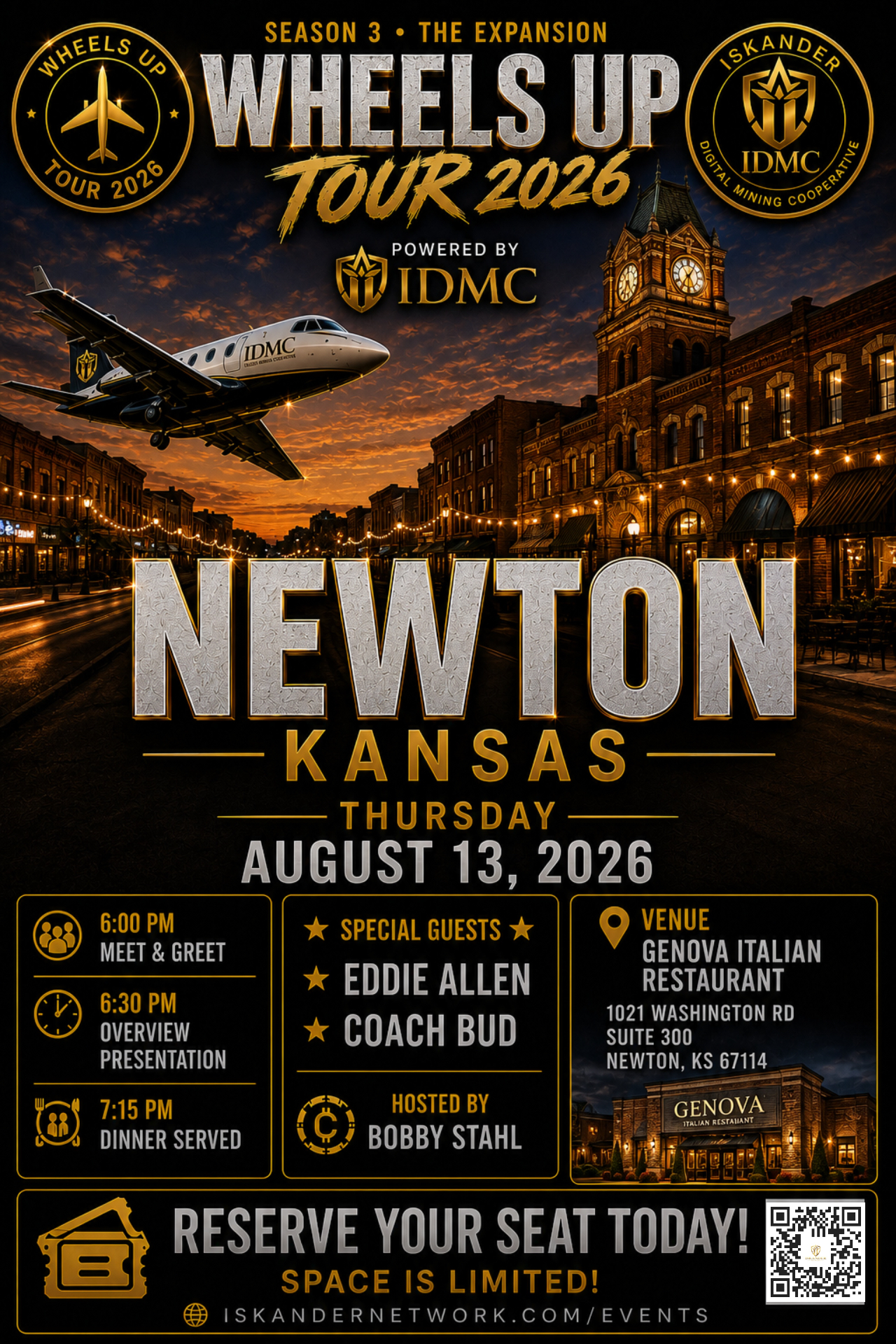 Newton Kansas event flyer